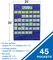 Carson Dellosa Blue Deluxe Calendar Pocket Chart, 25" x 35" Classroom Calendar Pocket Chart With Clear Pockets, Monthly Calendar Headers, Classroom Calendar Cards, Classroom & Homeschool Supplies
